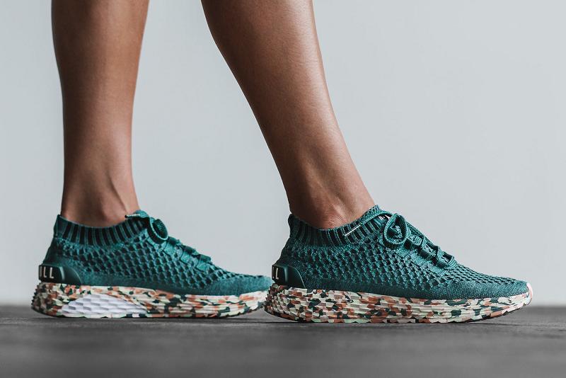 Nobull Wild Jewel Knit Runner Women's Running Shoes Deep / Turquoise | USA A1729H